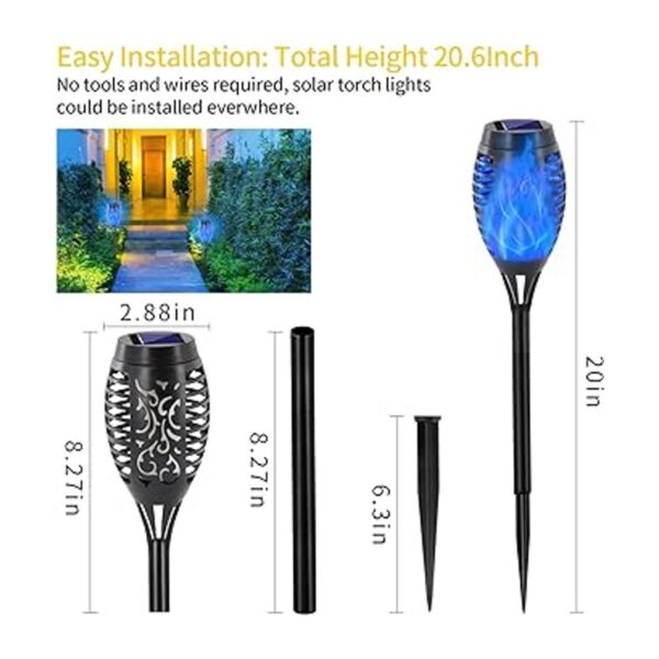 EOYIZW Luces solares para exteriores paquete de 12 luces_2