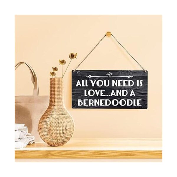 Bernedoodle Letrero de madera para colgar en casa de_2
