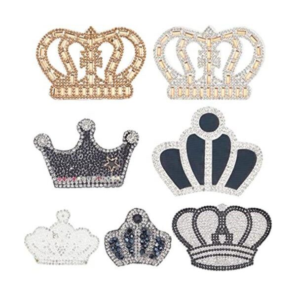 FINGERINSPIRE 7 parches de corona de diamantes de