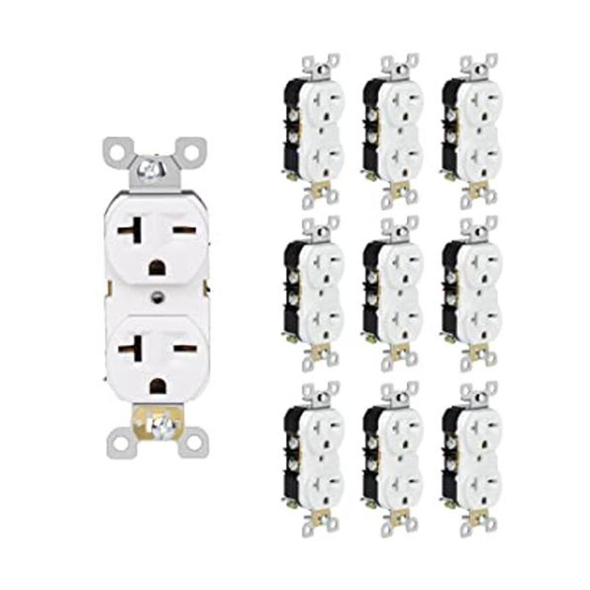 PowGrow Tomacorrientes de receptáculo eléctrico dúplex 20