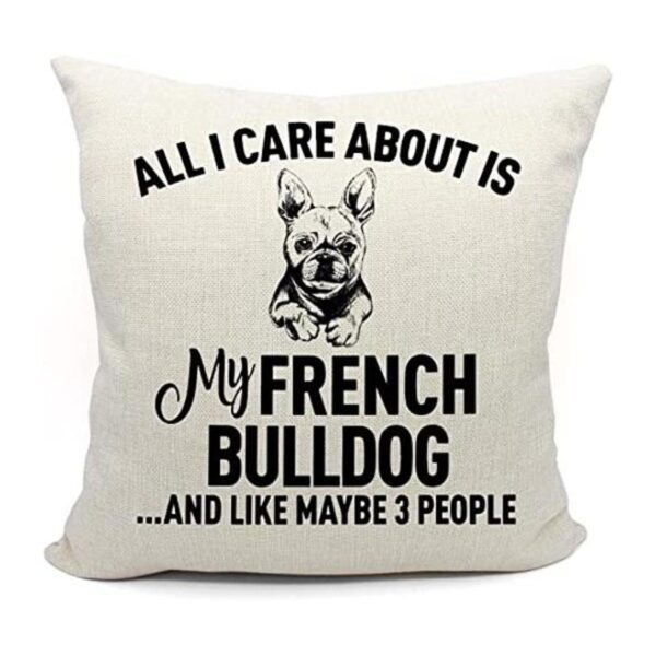 Funda de almohada para regalo de Bulldog Francés regalo_1