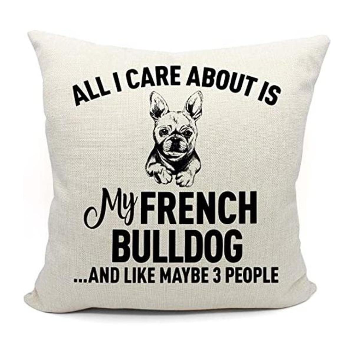 Funda de almohada para regalo de Bulldog Francés regalo