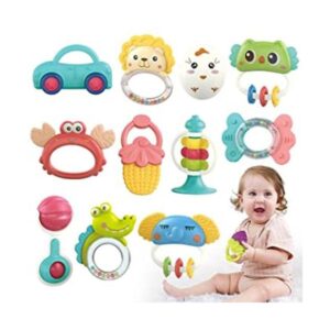 Qizebaby Juguetes para bebés de 6 a 12 meses 12 juguetes_1