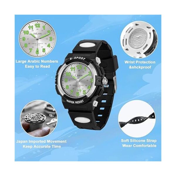 Reloj analógico para niños impermeable deportivo para_2