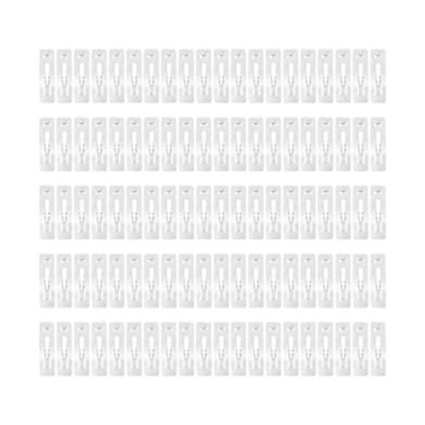 Paquete de 100 pinzas cuadradas rectangulares de metal a_1