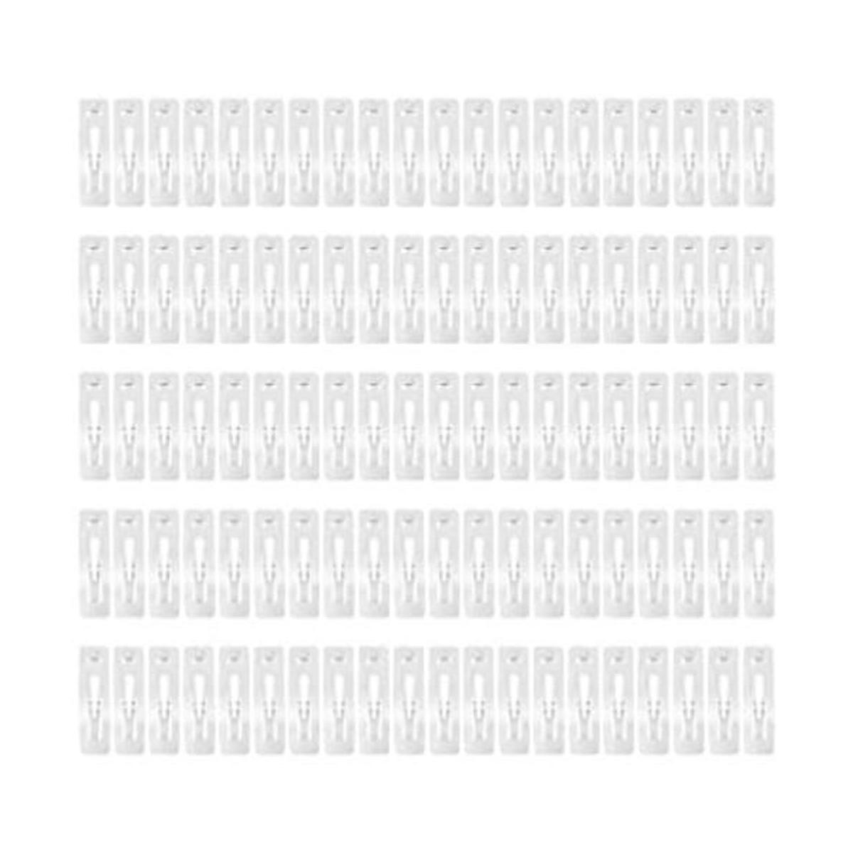 Paquete de 100 pinzas cuadradas rectangulares de metal a