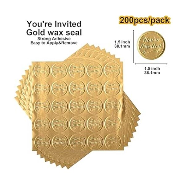 LINSO 200 sellos redondos de aluminio en relieve Youre_2