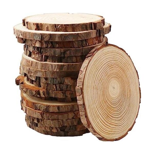 FSWCCK Juego de 17 piezas de rebanadas de madera sin