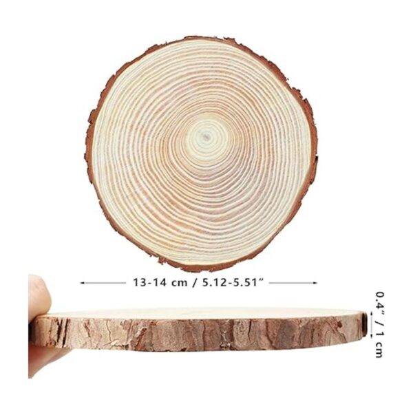 FSWCCK Juego de 17 piezas de rebanadas de madera sin