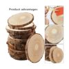 FSWCCK Juego de 17 piezas de rebanadas de madera sin