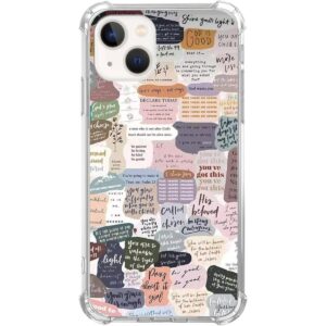 Funda estética con versículos de la Biblia compatible con_1