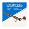 ROTHLEY Colgador para macetas colgante acero inoxidable