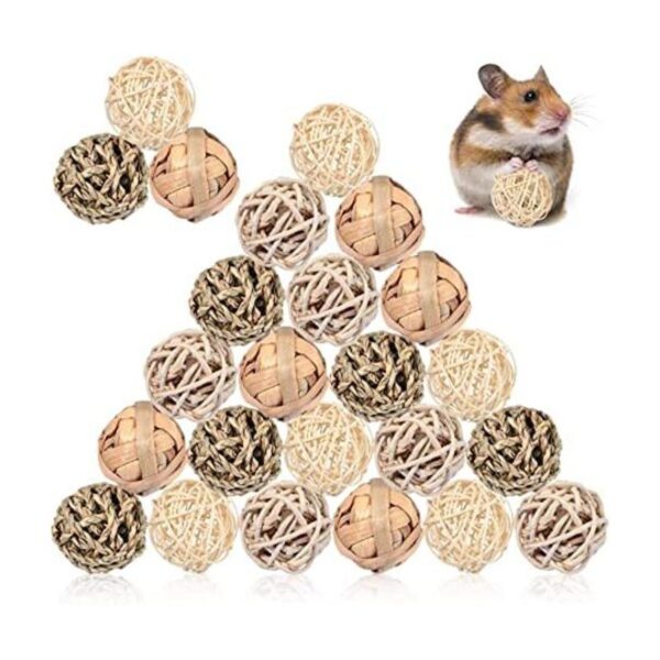 Paquete de 24 bolas de juego de animales pequeños