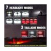 Faros delanteros LED 1000 lúmenes luz ancha de 230