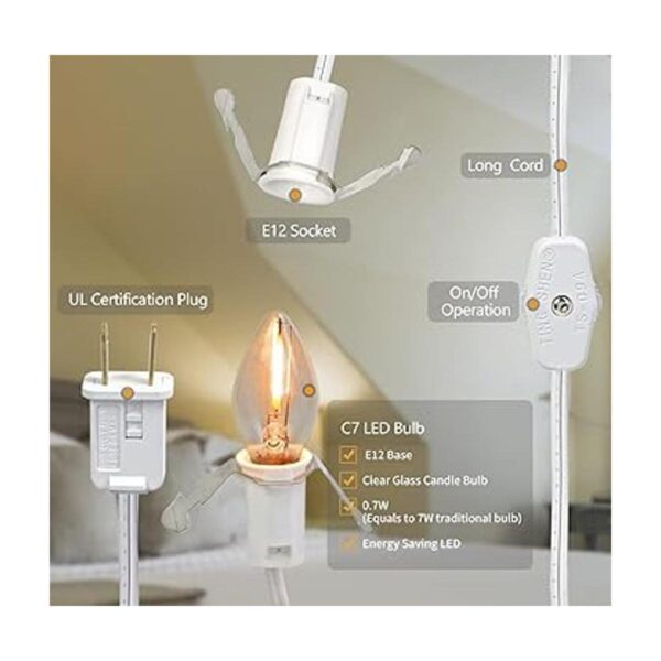 Paquete de 2 cables de accesorios con bombillas LED_2