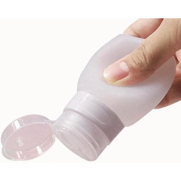 Botellas recargables de silicona suave a prueba de fugas