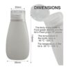 Botellas recargables de silicona suave a prueba de fugas