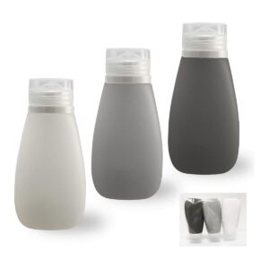 Botellas recargables de silicona suave a prueba de fugas