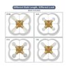 Lámpara de techo semiempotrada de 4 luces lámpara de_3