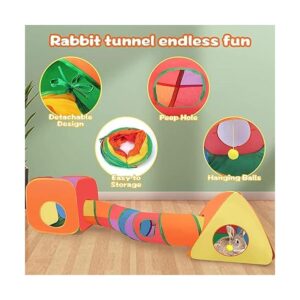 BWOGUE Túneles y tubos de conejo tubo plegable de