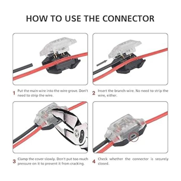 Brightfour Conector de cable de bajo voltaje conector de