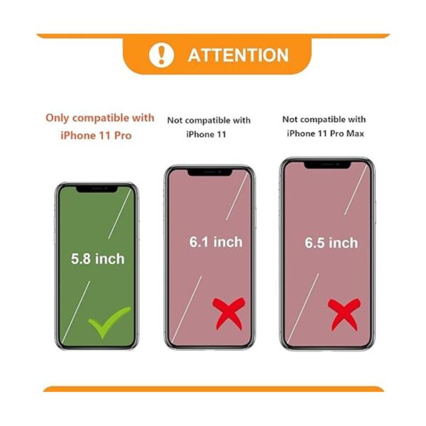 Bocasal Funda tipo cartera cruzada para iPhone 11 Pro con_2