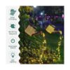 Paquete de 2 luces solares de jardín para colgar al aire_4