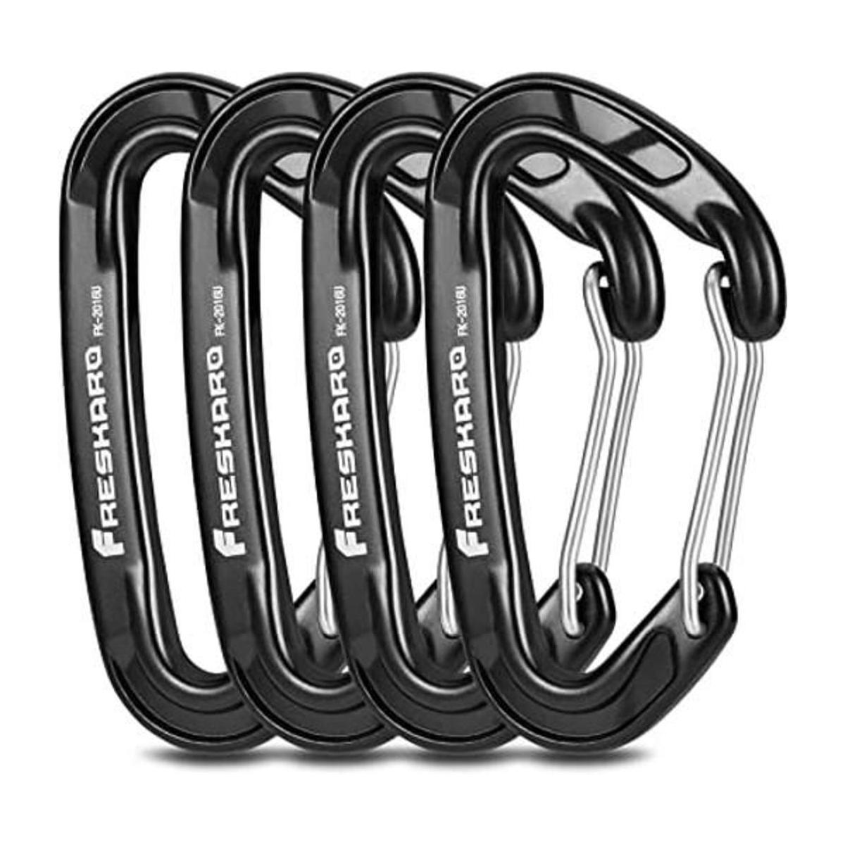 FresKaro 15kn Heavy Duty Wiregate Carabiners for Camping