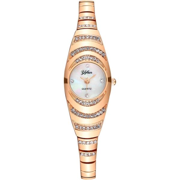 CdyBox Reloj de pulsera fina para mujer reloj de cuarzo_4