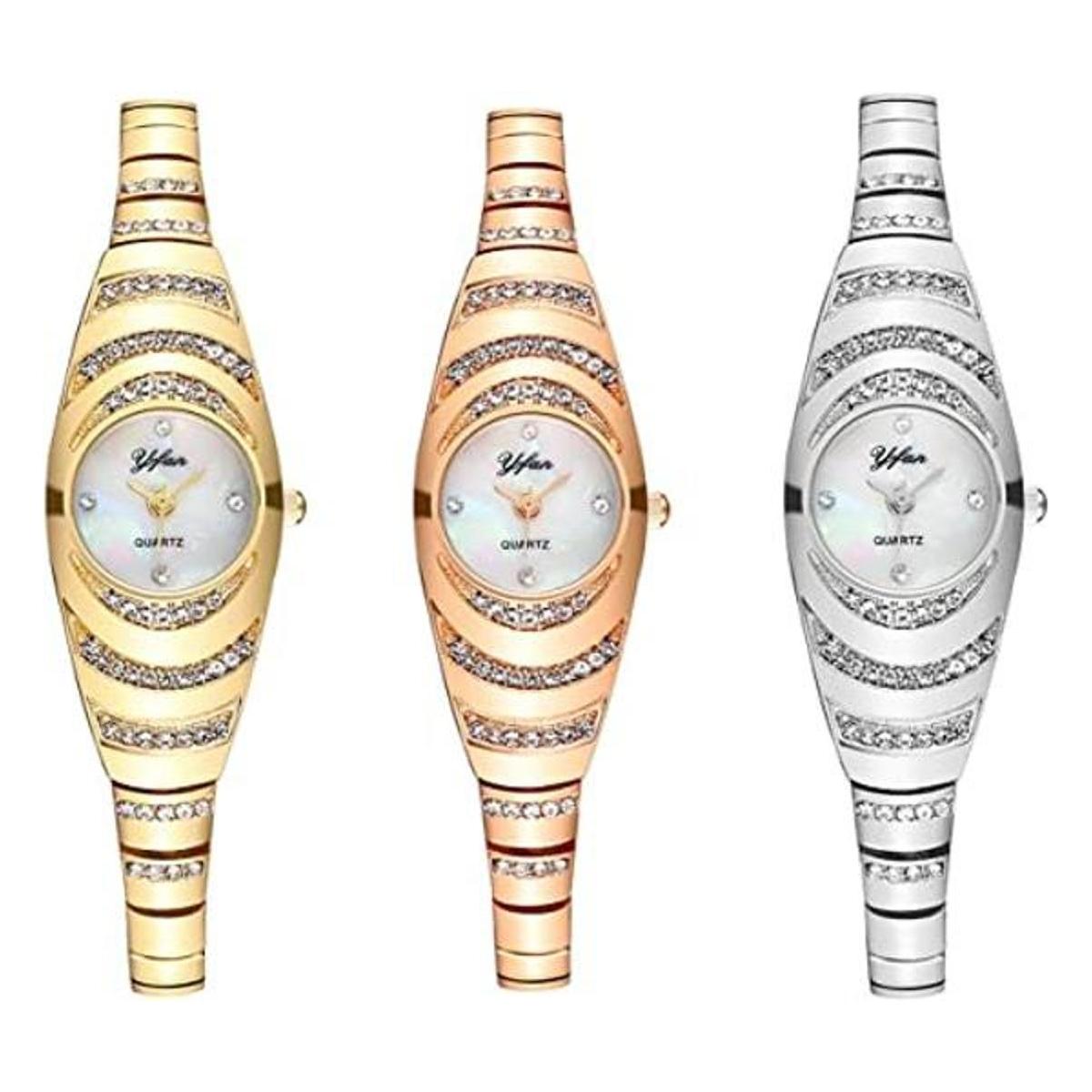 CdyBox Reloj de pulsera fina para mujer reloj de cuarzo