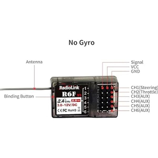 Radiolink R6F 2 receptores de coche y barco a control_2