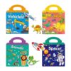 Libro de calcomanías reutilizables para niños de 2 a 4