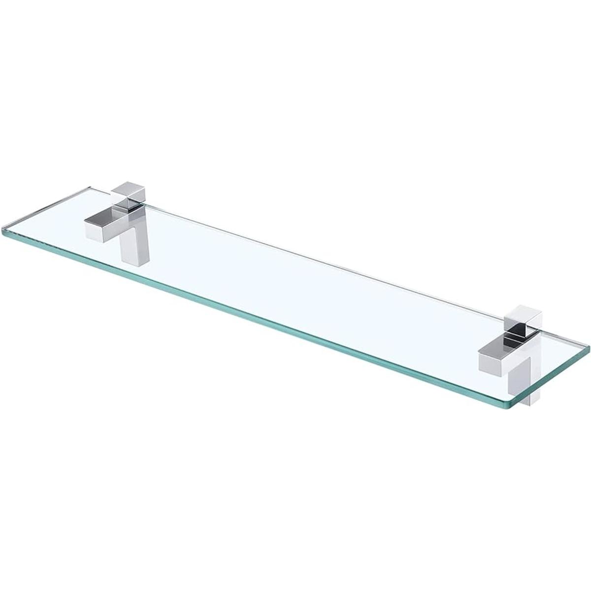 KES Estante de baño de vidrio templado con vidrio