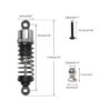 GDOOL 90201F Amortiguadores delanteros de aluminio con_2