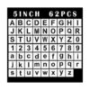 Plantillas de letras grandes de 5 pulgadas y plantillas de
