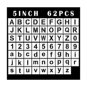 Plantillas de letras grandes de 5 pulgadas y plantillas de