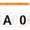 Plantillas de letras grandes de 5 pulgadas y plantillas de