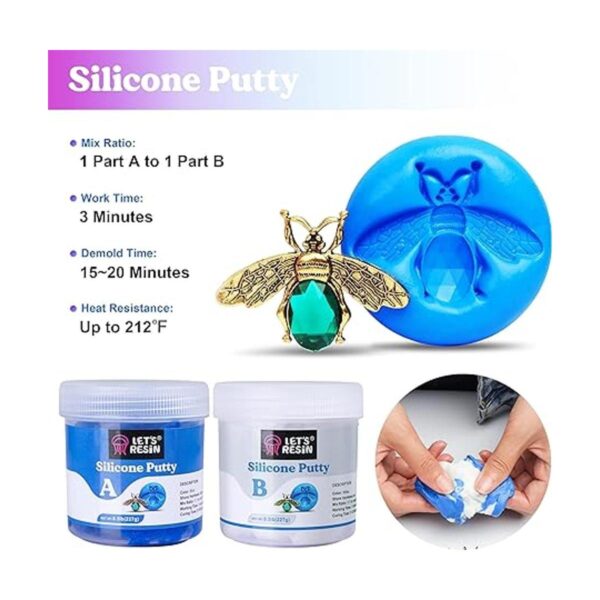 LETS RESIN Masilla de silicona kit de fabricación de_2