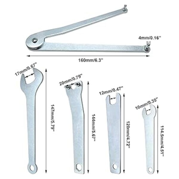 LDEXIN Juego de 5 llaves de amoladora angular para Dewalt