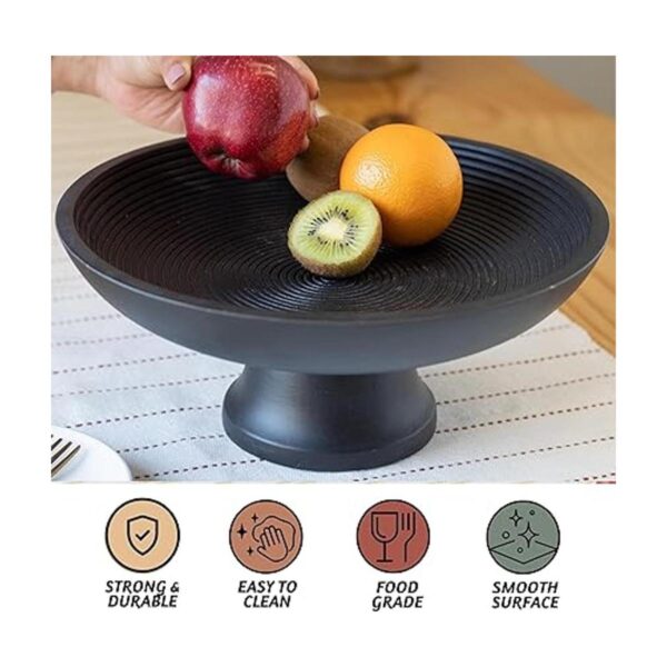 Folkulture Frutero de madera o cuenco decorativo para