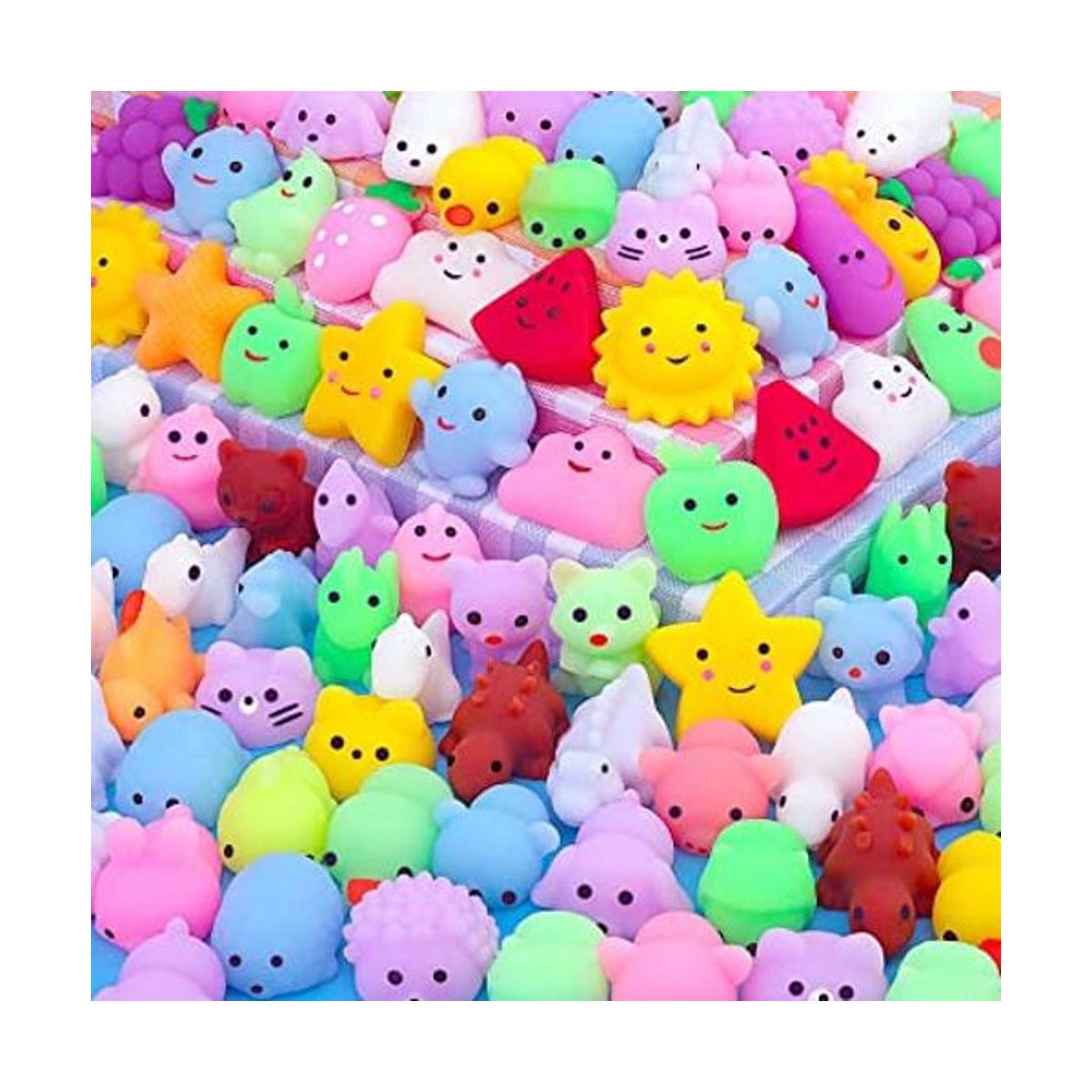 POKONBOY 100 juguetes blandos de Mochi Squishies mini