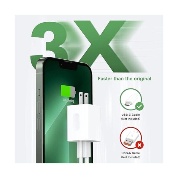 Cargador de pared USB C de 40 W 1 paquete de doble puerto_4