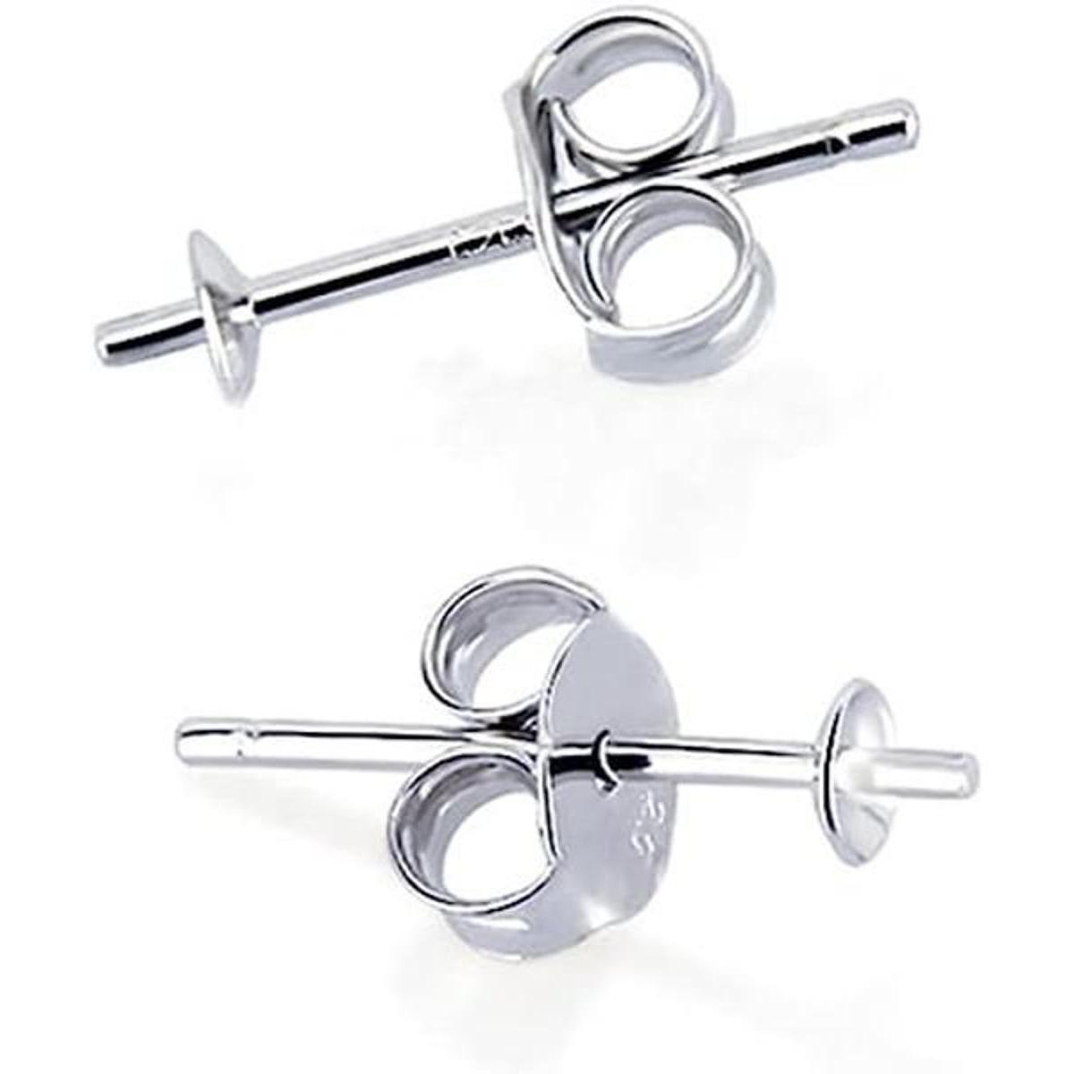LGSY Accesorios simples de plata de ley 925 para mujer