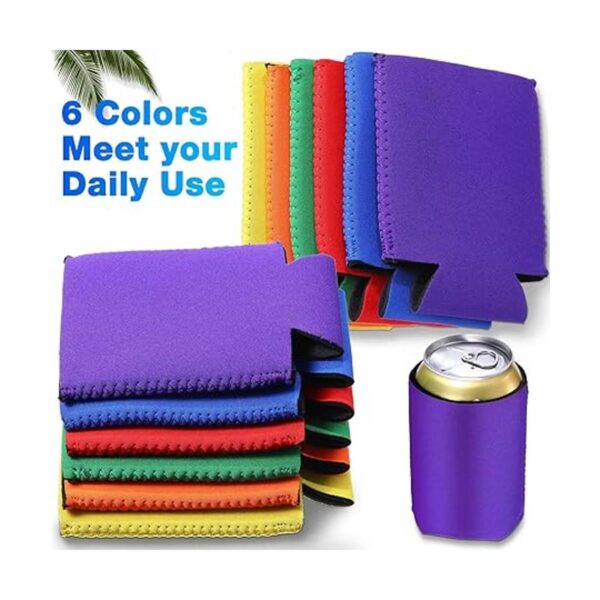 Paquete de 60 fundas para enfriar latas en blanco fundas