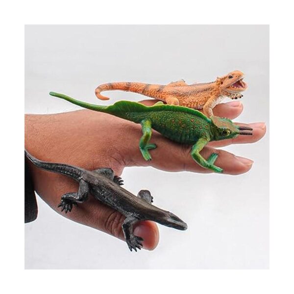 Figura de lagarto de plástico juguete de dragón barbudo_2