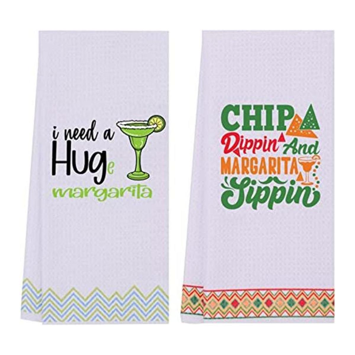 LXOMILL Margarita Toallas de cocina divertidas regalo de