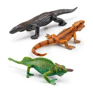 Figura de lagarto de plástico juguete de dragón barbudo_1