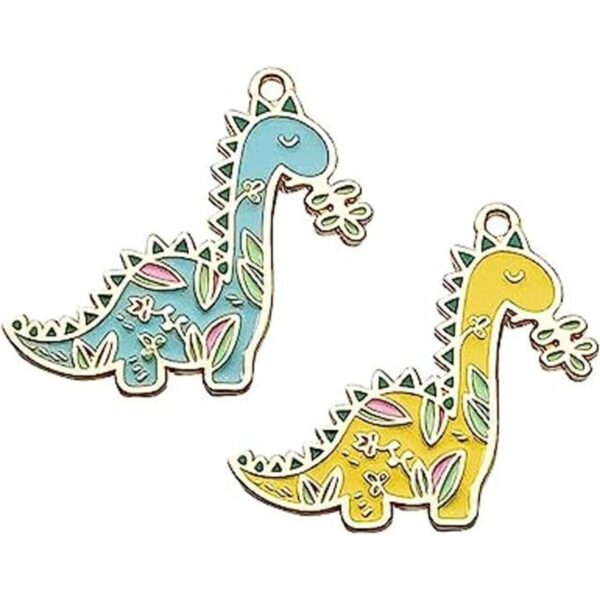 M374E Adorables dijes de pulsera de dinosaurio al por_1