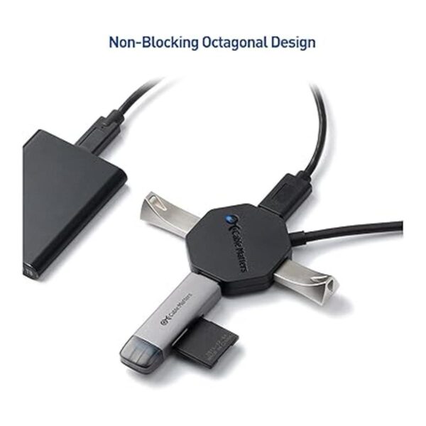 Cable Matters Ultra Mini Hub USB C de 4 puertos con cola_2