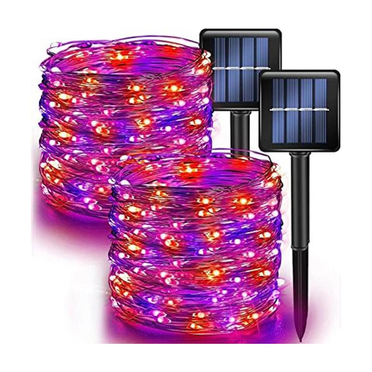 Dazzle Bright Paquete de 2 luces de hadas moradas y